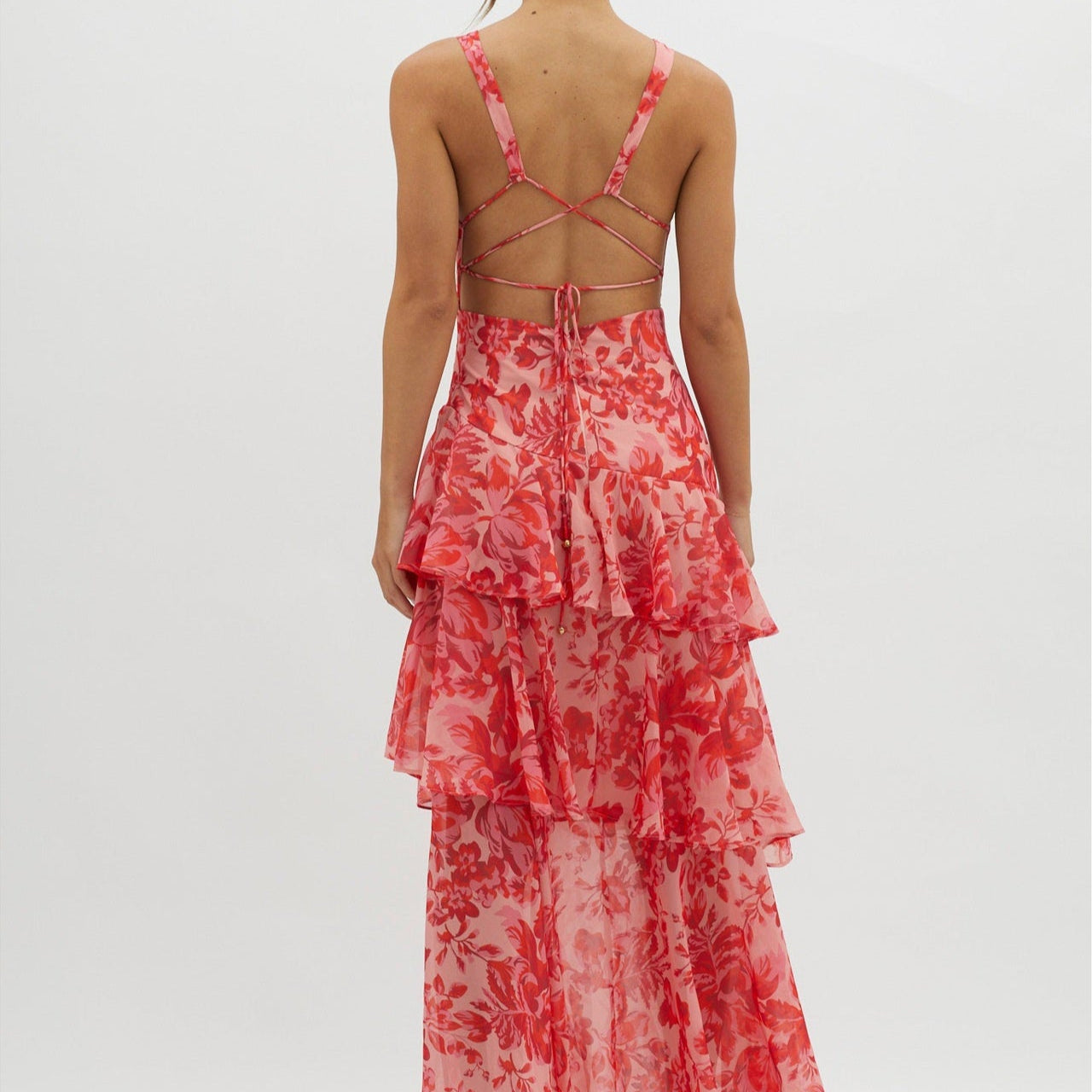 Zomerse maxi jurk met bloemenprint