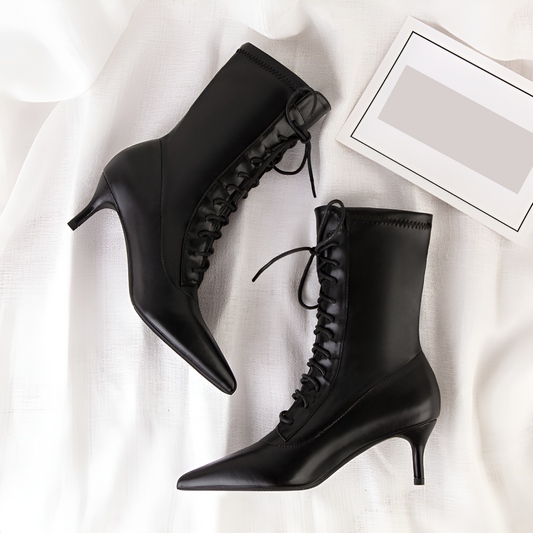 Elegante en stijlvolle leren laarzen voor dames