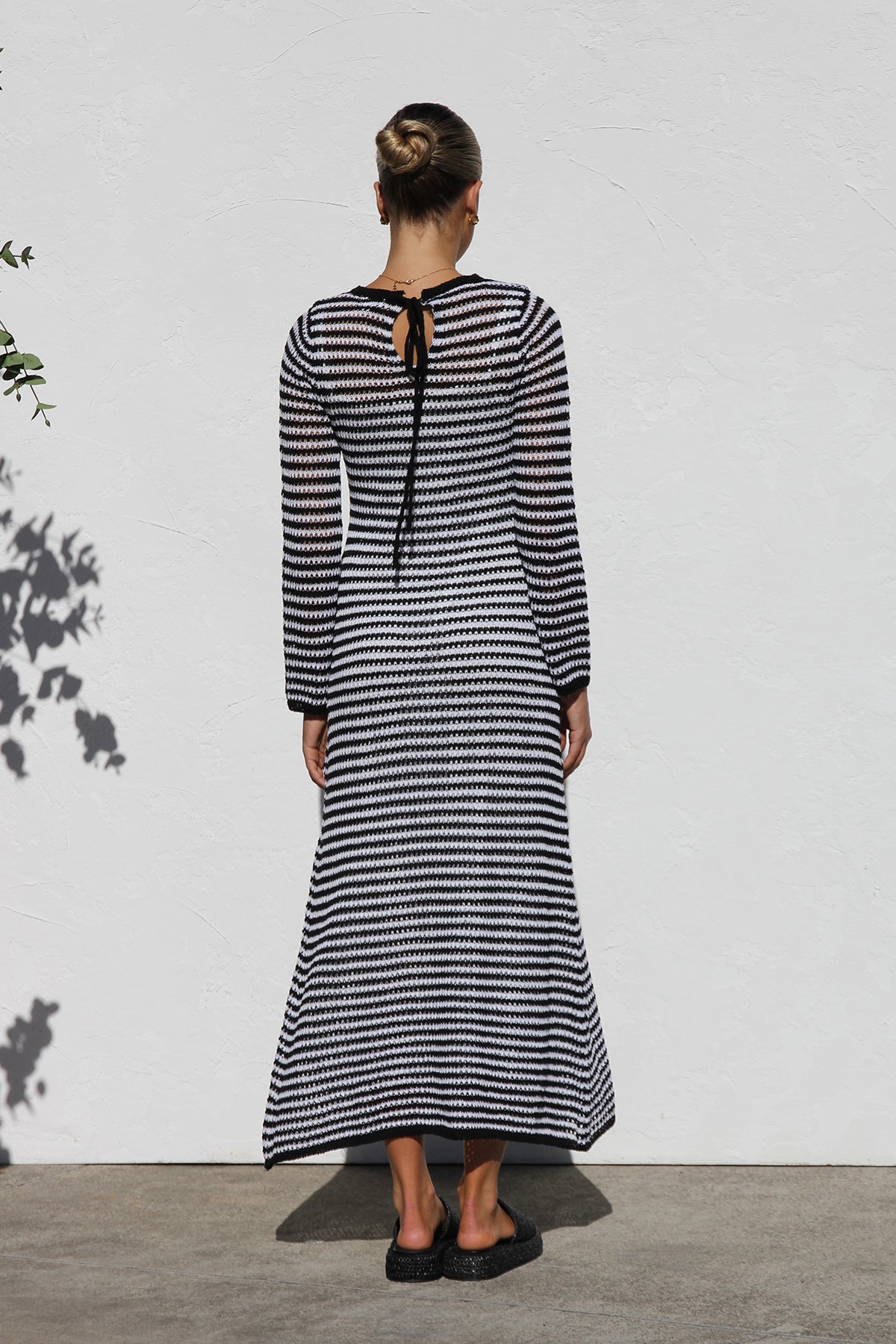 Stijlvolle Gestreepte Maxi-jurk