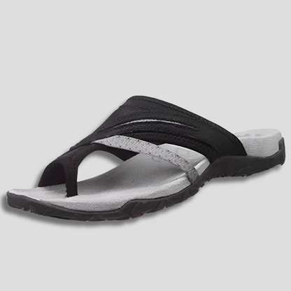 Comfort-sandalen met gekruiste banden