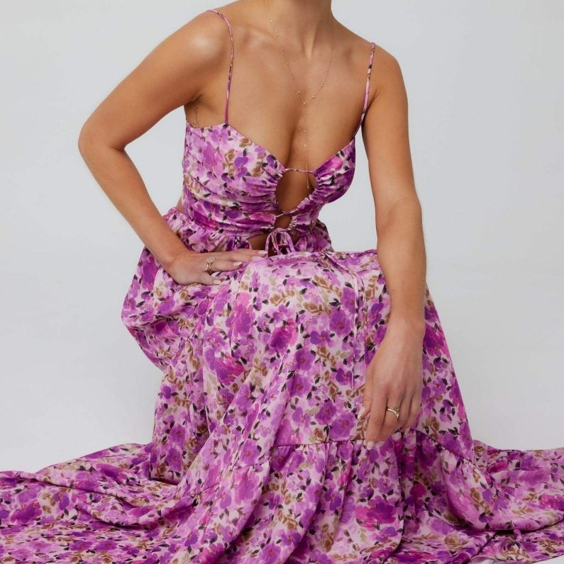 Lange Jurk met Bloemenprint