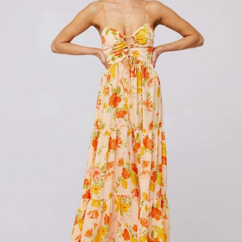 Lange Jurk met Bloemenprint