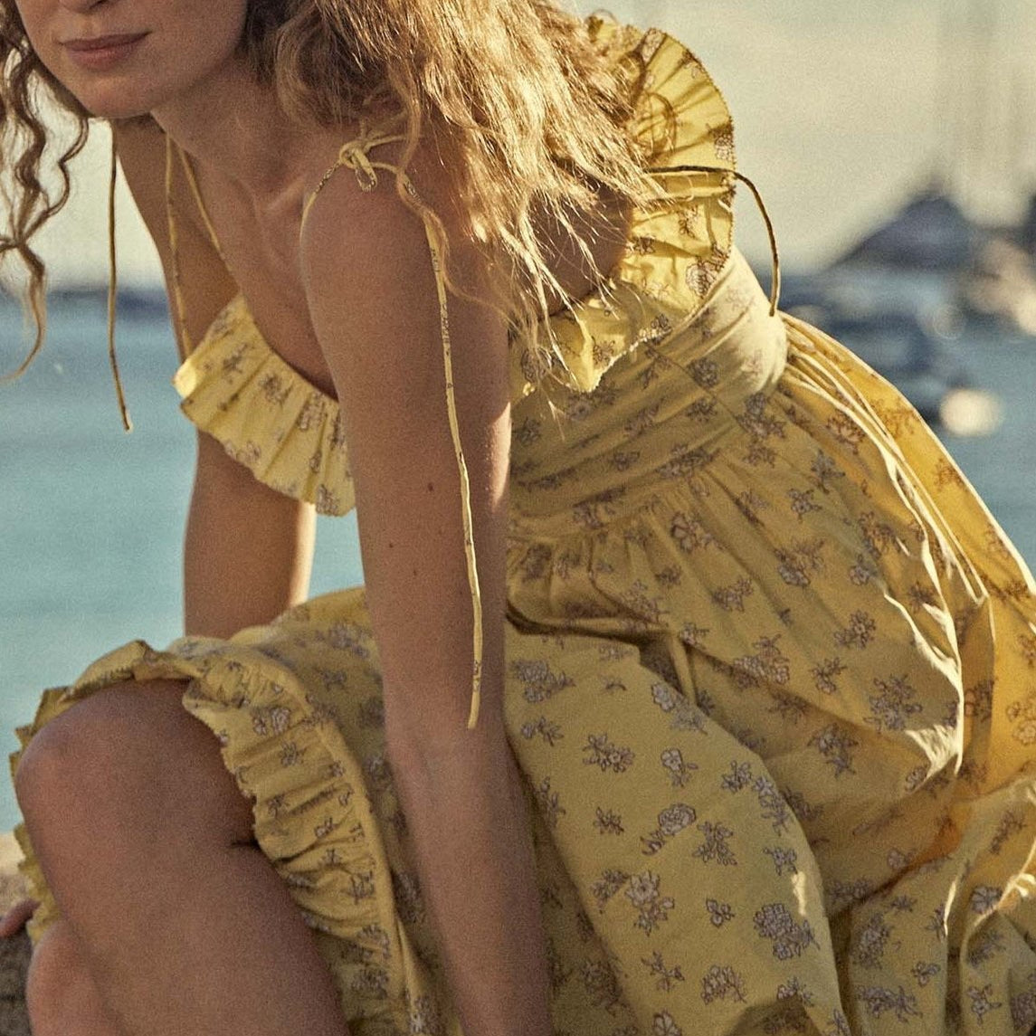 Zomerse maxi jurk met speelse bloemenprint