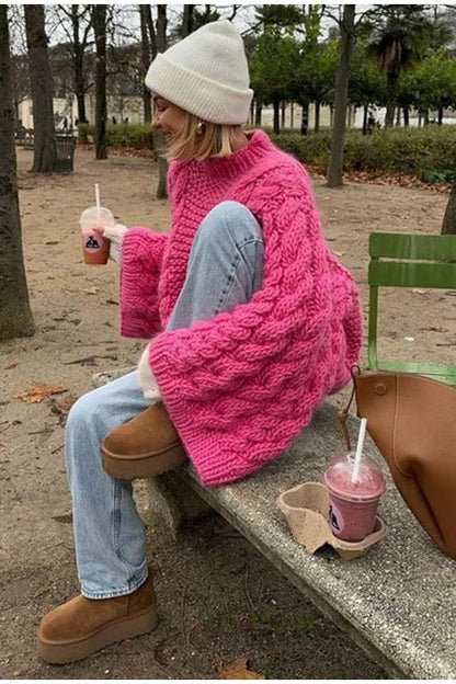 Luxe Kabeltrui met Wijde Mouwen