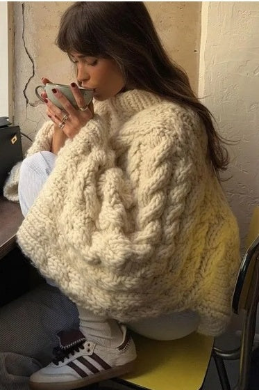 Luxe Kabeltrui met Wijde Mouwen