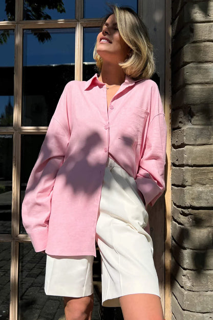 Chique plooibermuda met klassieke pasvorm