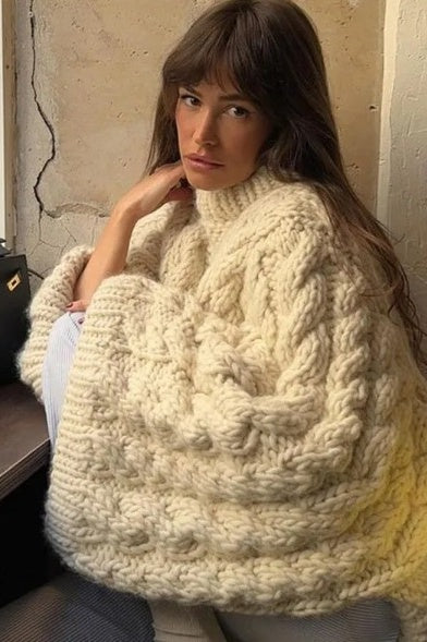 Luxe Kabeltrui met Wijde Mouwen