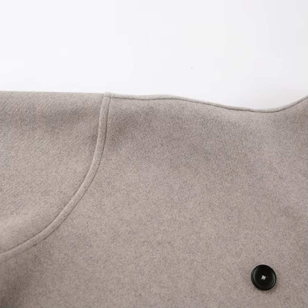 Vintage wollen jas voor dames