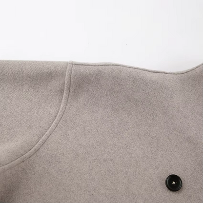 Vintage wollen jas voor dames