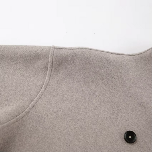 Vintage wollen jas voor dames