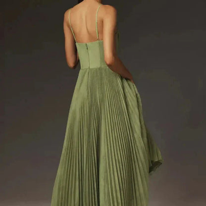 Plissé Jurk met Corset