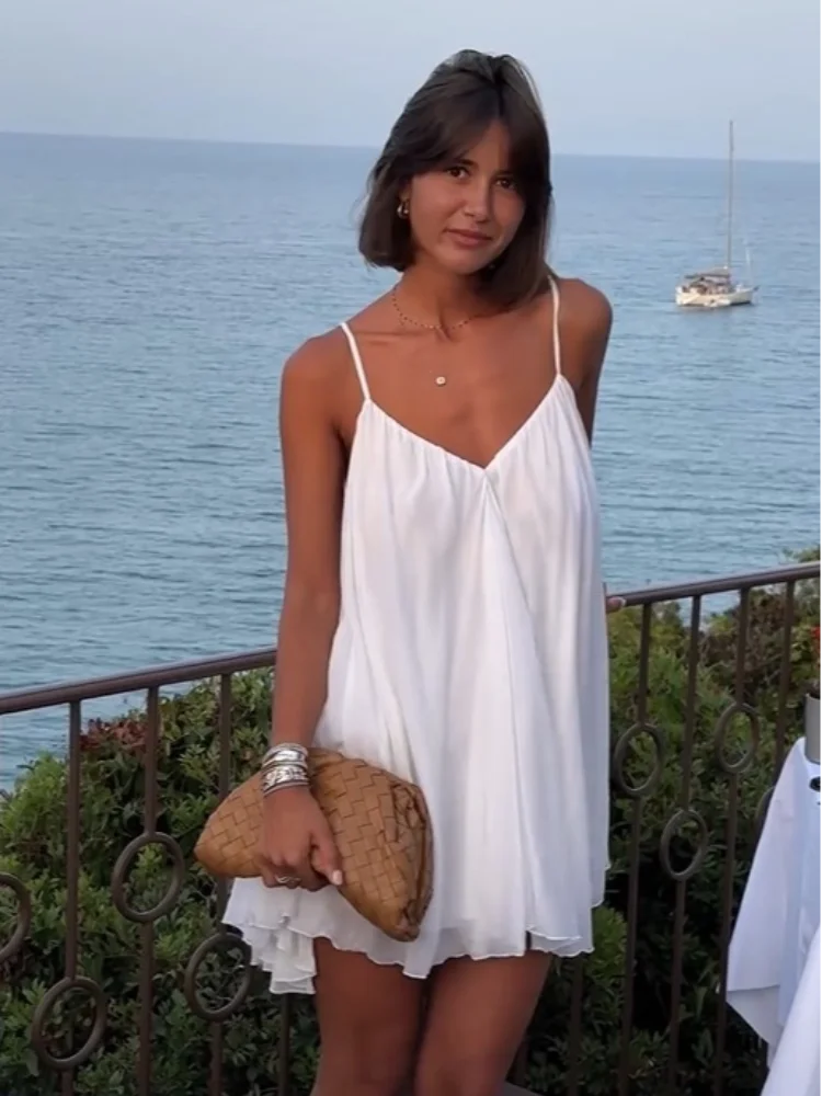 Luchtige Spaghetti Band Jurk