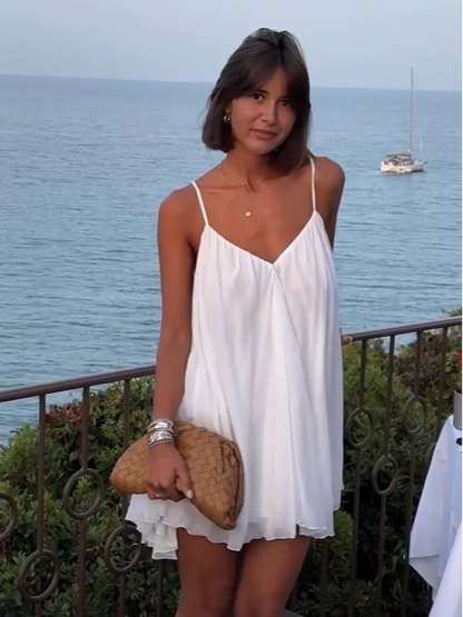 Luchtige Spaghetti Band Jurk