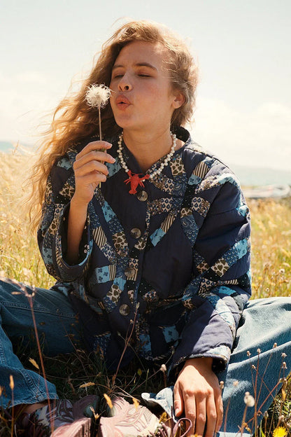 Vintage-Stijl Patchwork Gewatteerd Jack