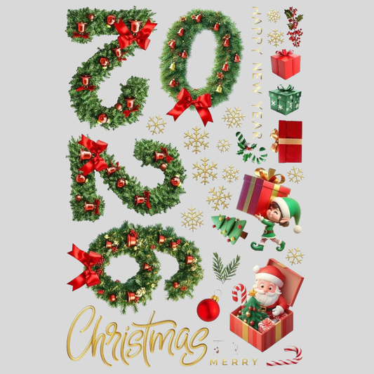 Kerst Editie Raamstickers