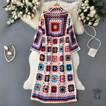 Corrie Long kleurrijk vest