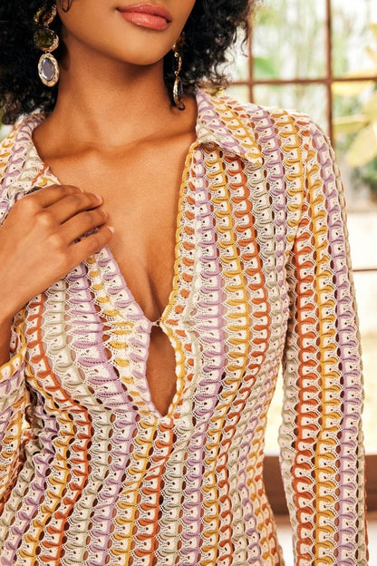 Maxi-Jurk met Diepe Halslijn