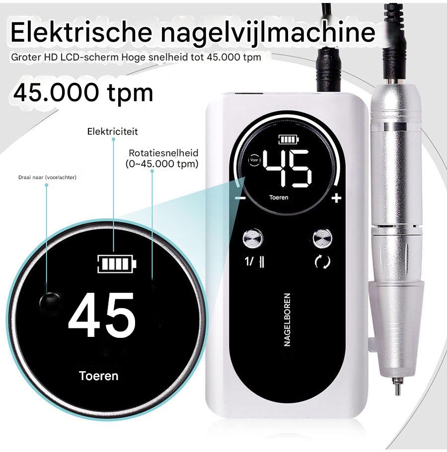 45.000 tpm oplaadbare elektrische nagelboor