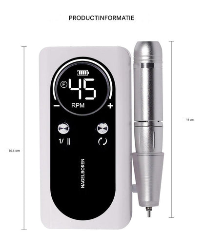 45.000 tpm oplaadbare elektrische nagelboor