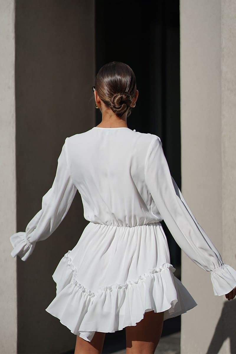 Elegante Midi-Jurk met Rushes