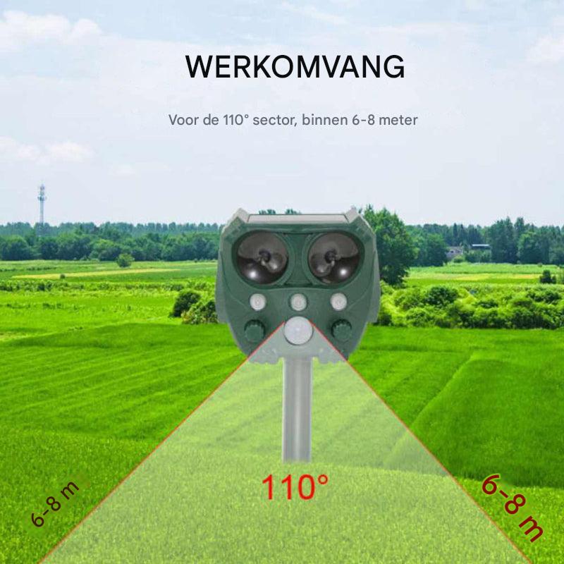 Ultrasoon katten-, honden-, vossen- en rattenafweermiddel