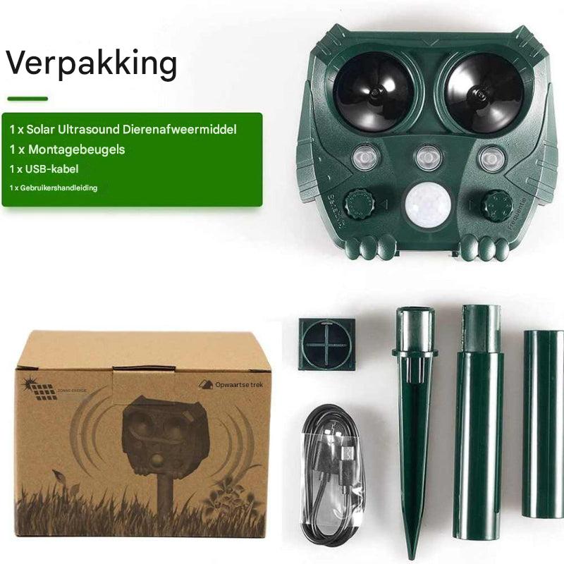 Ultrasoon katten-, honden-, vossen- en rattenafweermiddel