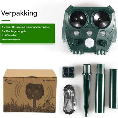 Ultrasoon katten-, honden-, vossen- en rattenafweermiddel