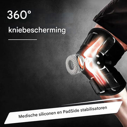 Verstelbare scharnierende kniebrace