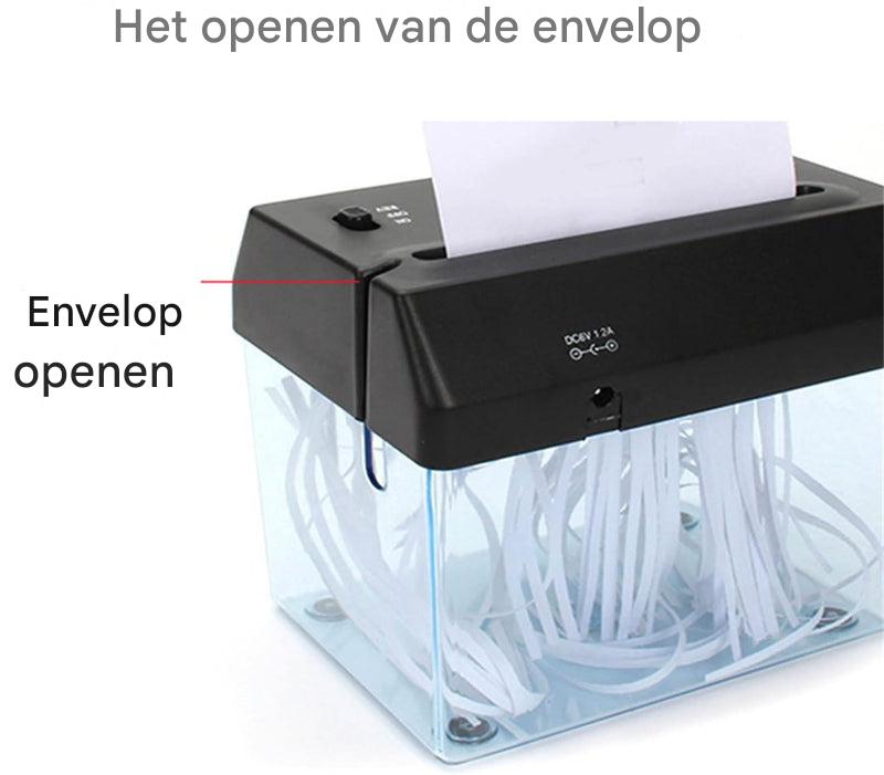 Mini-bureaupapierversnipperaar – compact, stil en efficiënt