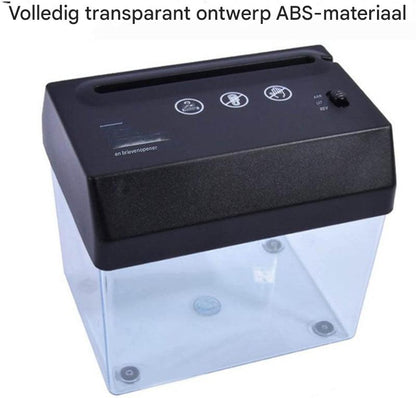 Mini-bureaupapierversnipperaar – compact, stil en efficiënt