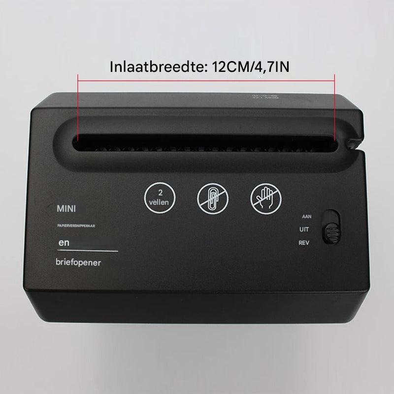 Mini-bureaupapierversnipperaar – compact, stil en efficiënt