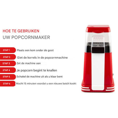 1200W elektrische popcornmachine