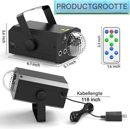 2-in-1 laserdiscolicht